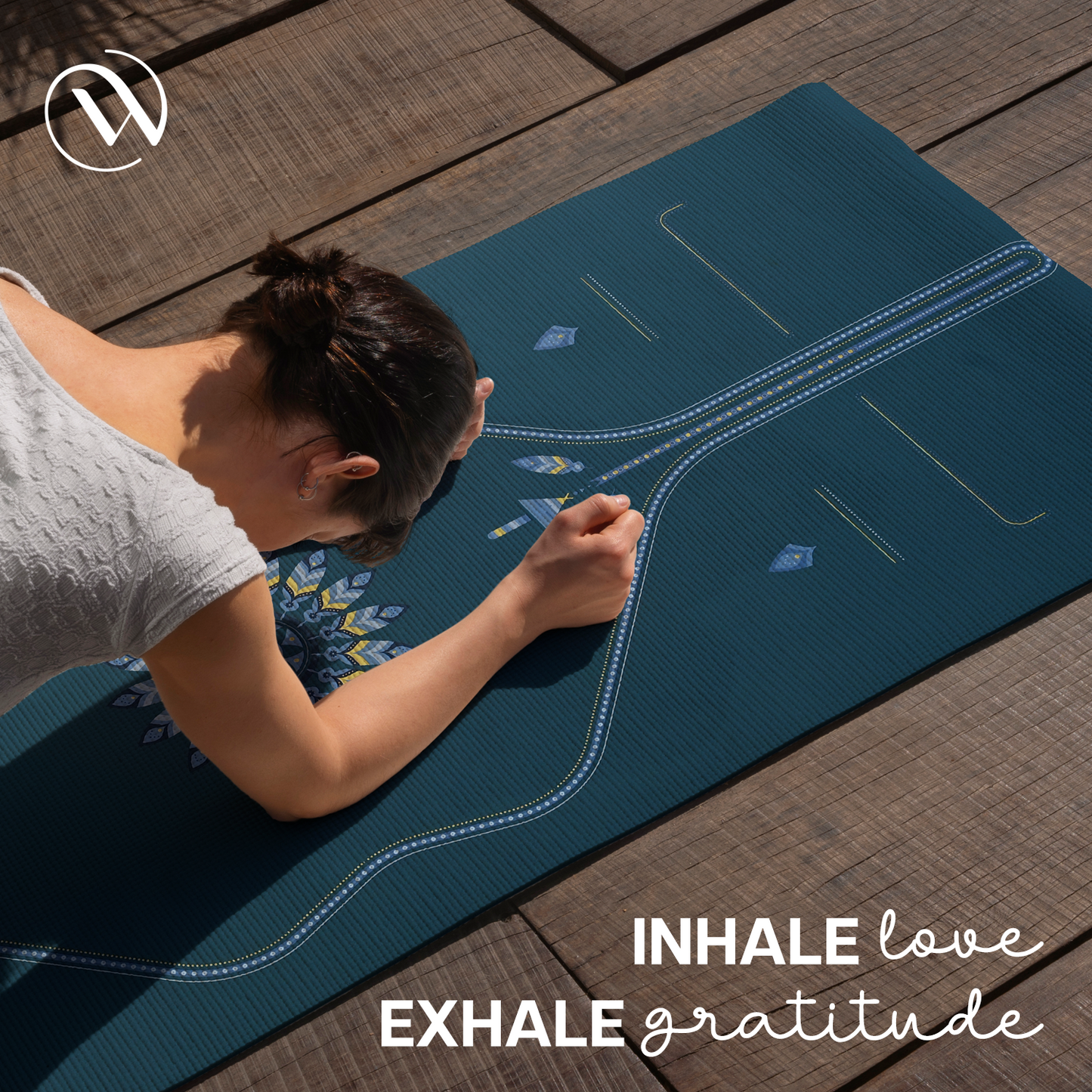 PU Printed Mat 6 mm- Frosted Blue