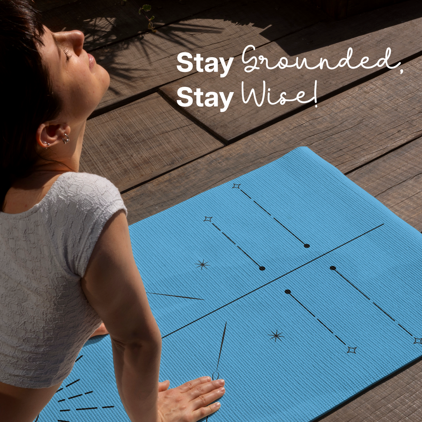 Dual Layer Alignment Yoga Mat
