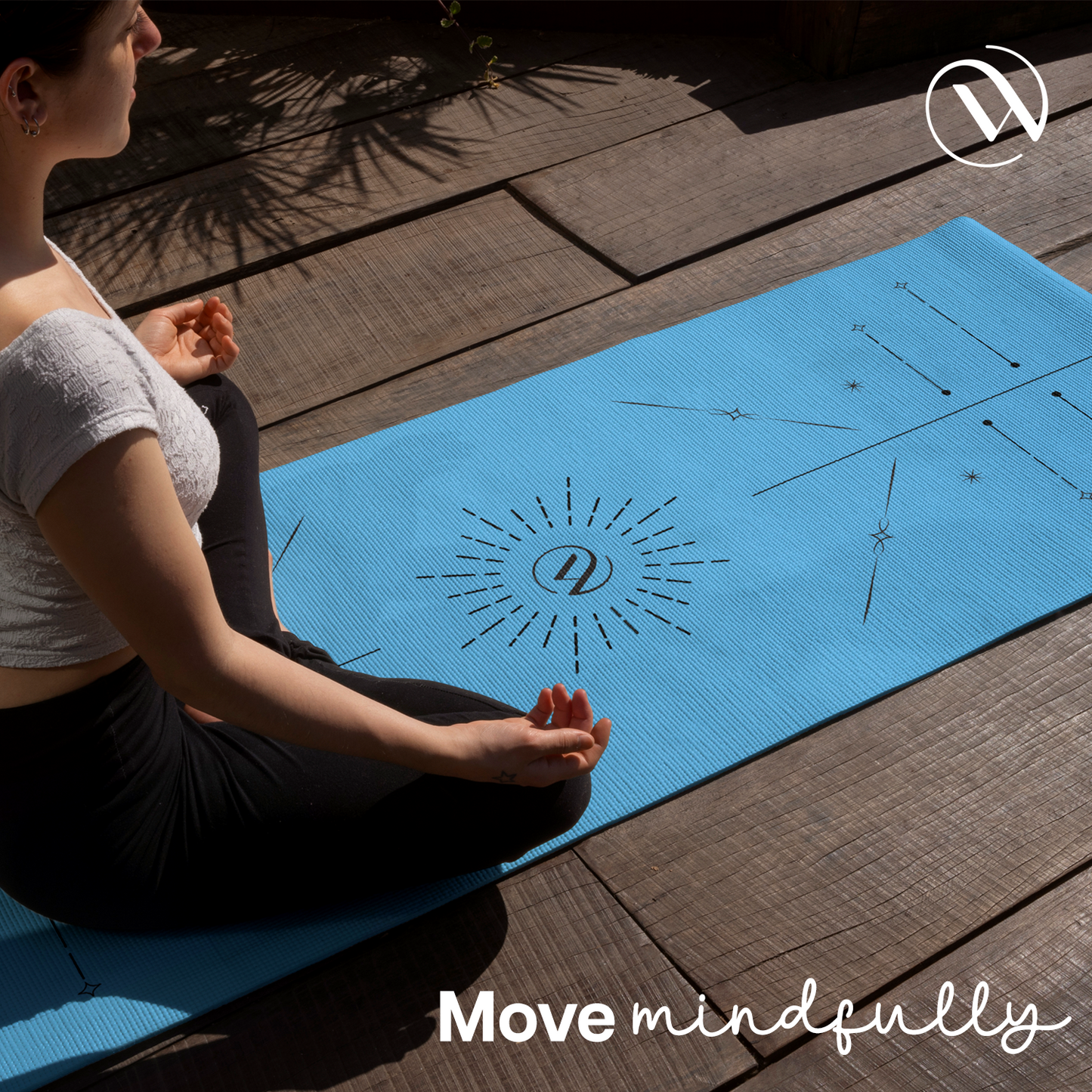 Dual Layer Alignment Yoga Mat