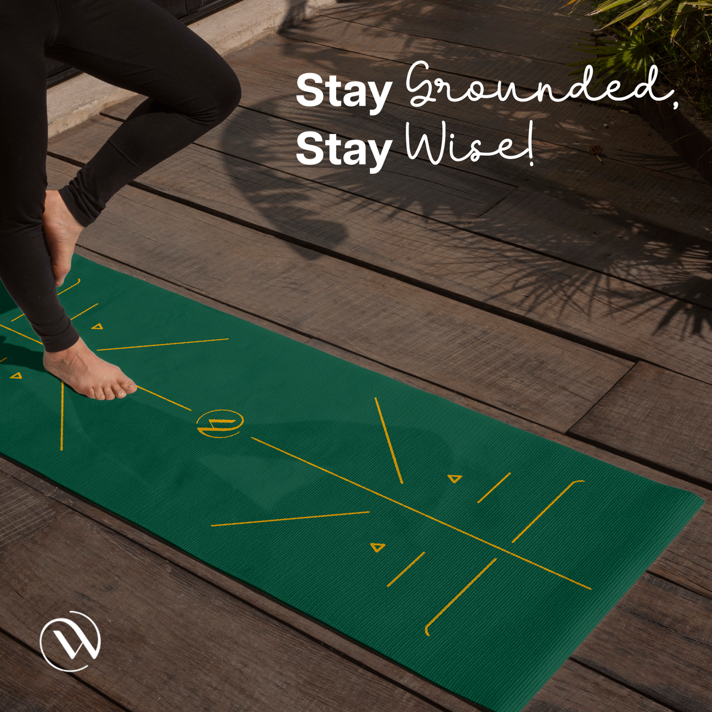 True Alignment Yoga Mat 6 mm-Green