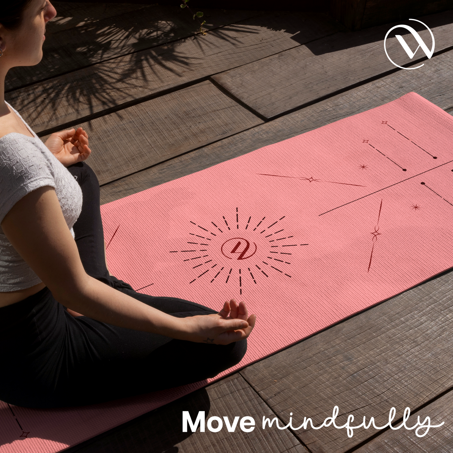 Dual Layer Alignment Yoga Mat