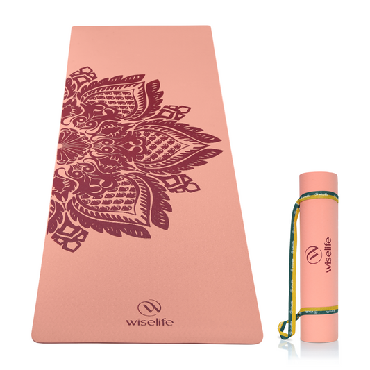 Printed Yoga Mat 6 mm- Botanical Mandala