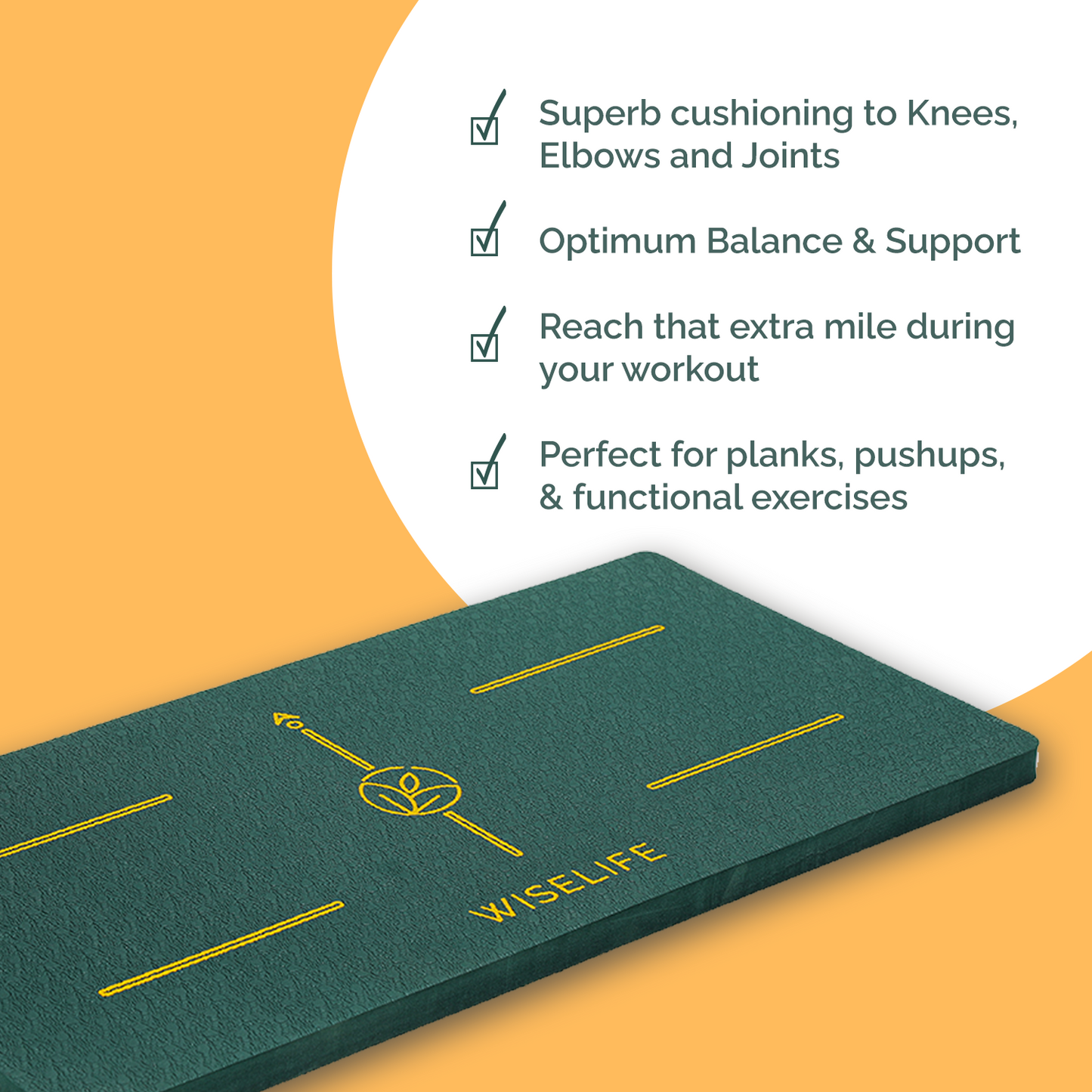 Yoga Cushion Pad-Green