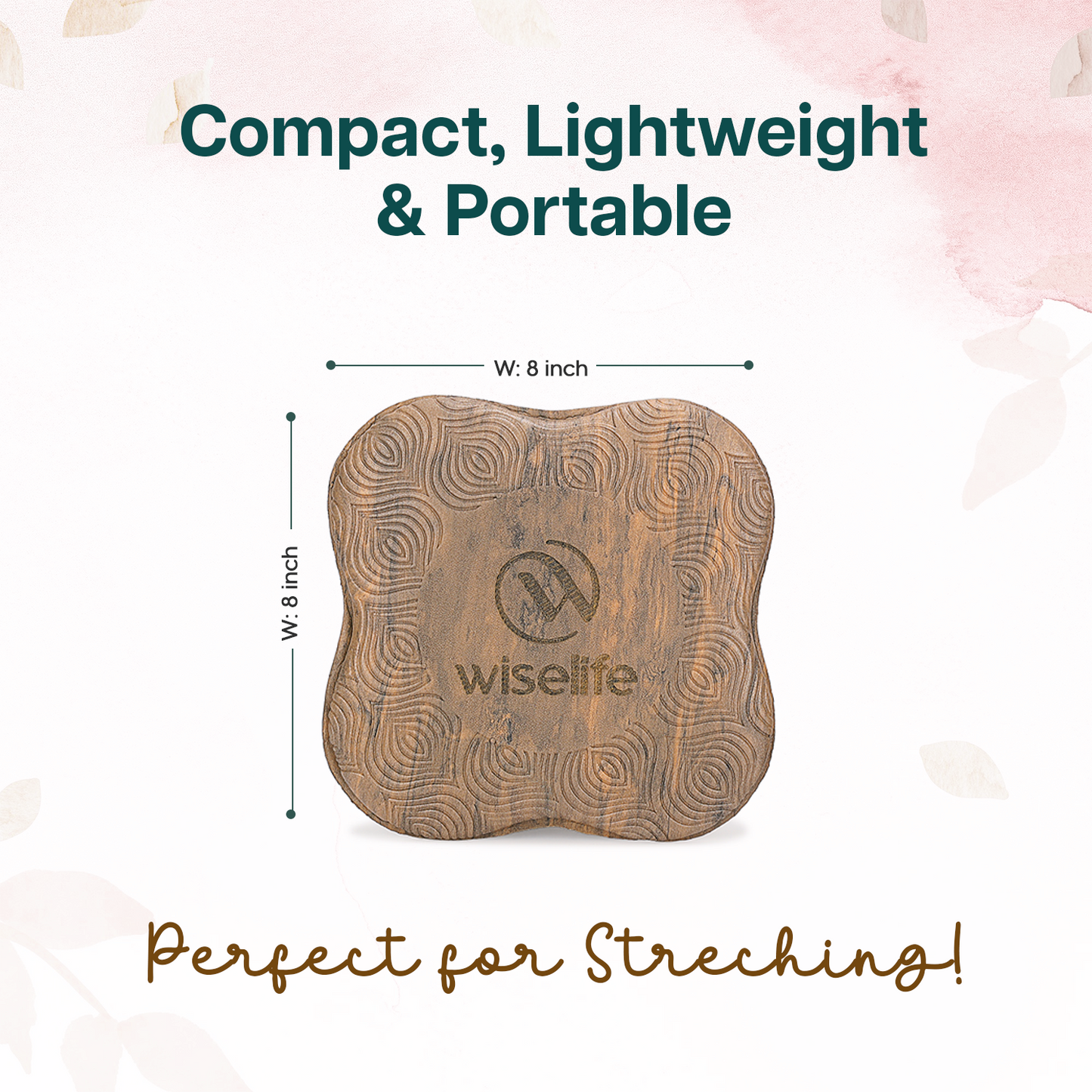 Yoga Knee Pad Pair-Brown Marble