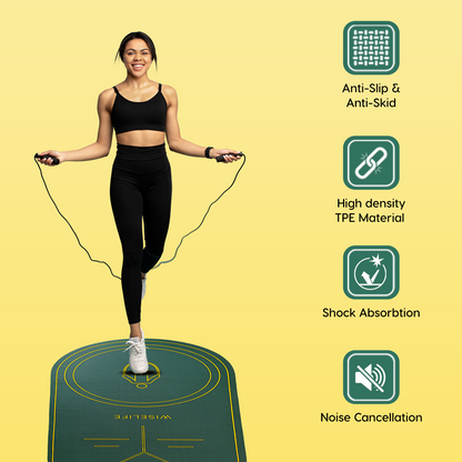 Skipping mat- Green