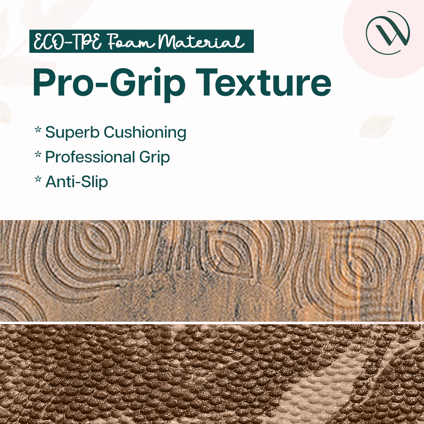 Yoga Knee Pad Pair-Brown Marble