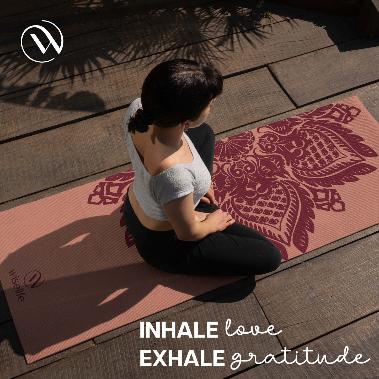 Printed Yoga Mat 6 mm- Botanical Mandala
