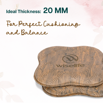 Yoga Knee Pad Pair-Brown Marble