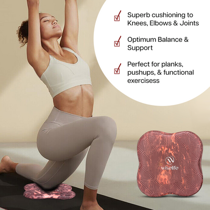 Yoga Knee Pad Pair-Maroon