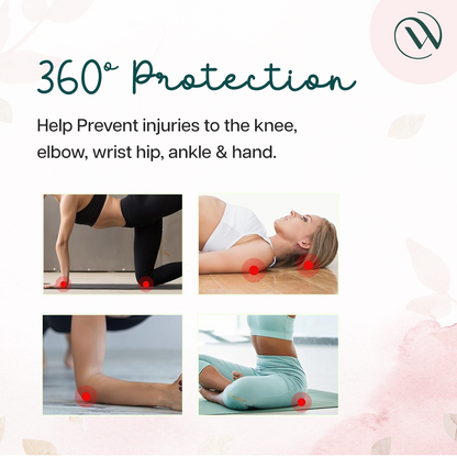 Yoga Knee Pad Pair-Brown Marble