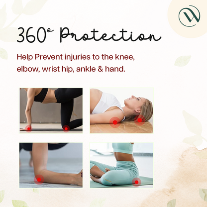 Yoga Knee Pad Pair-Maroon
