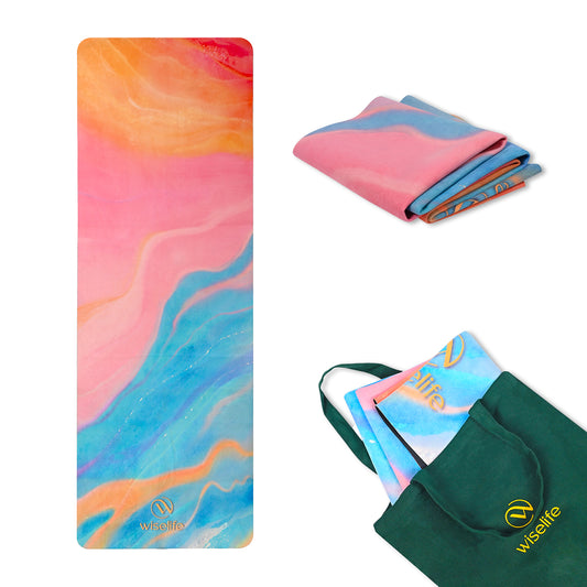 Travel Yoga Mat 1 mm- Abstract Marble