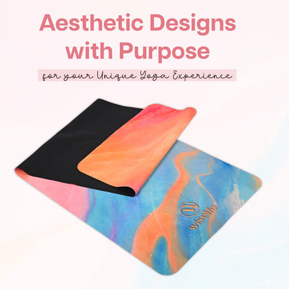 Travel Yoga Mat 1 mm- Abstract Marble