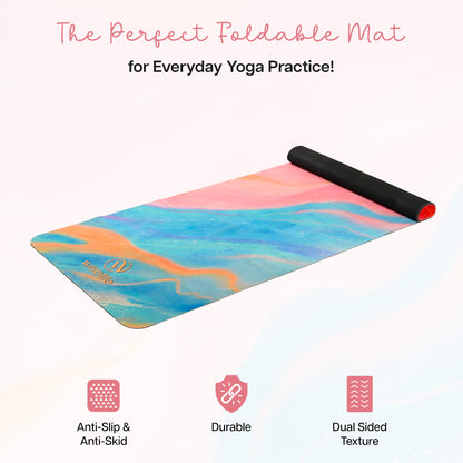 Travel Yoga Mat 1 mm- Abstract Marble