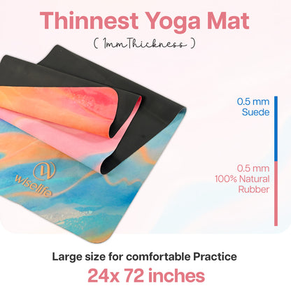 Travel Yoga Mat 1 mm- Abstract Marble