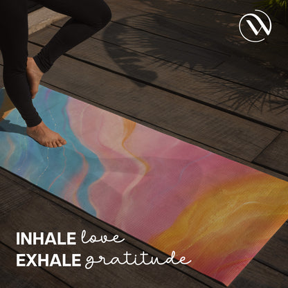 Travel Yoga Mat 1 mm- Abstract Marble