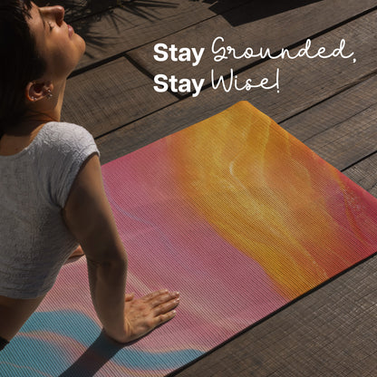 Travel Yoga Mat 1 mm- Abstract Marble