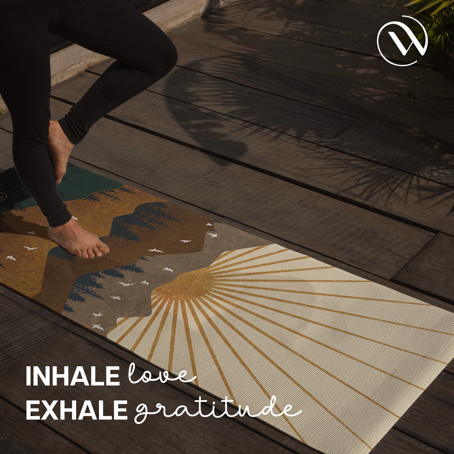 Travel Yoga Mat 1 mm- Arabian Morning