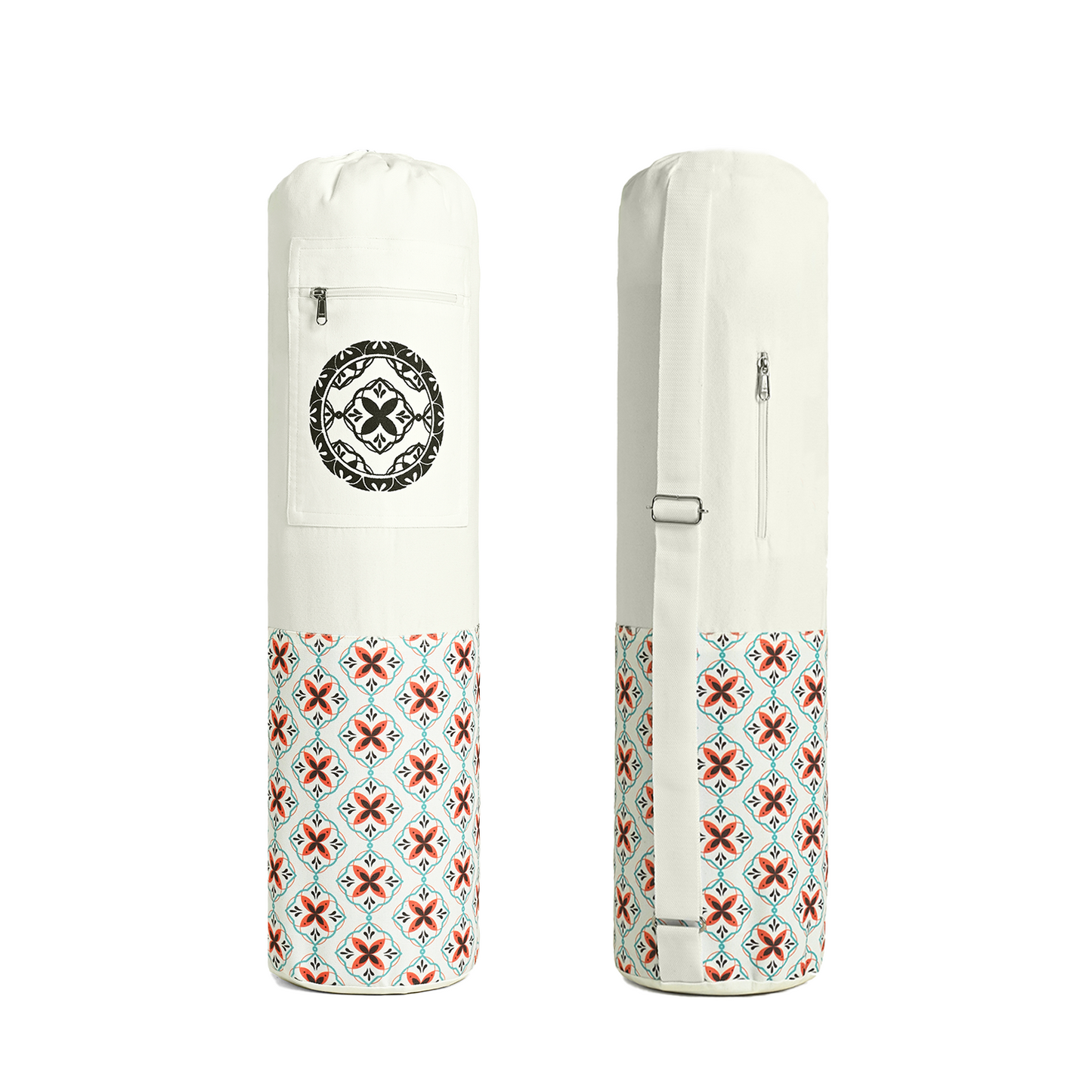 Yoga Mat Bag- Floral White