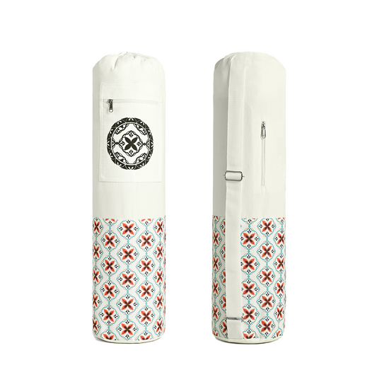 Yoga Mat Bag- Floral White