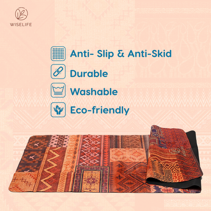 Travel Yoga Mat-Foldable-Marakesh-1 mm thickness-with carry bag