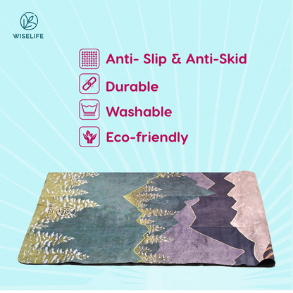 Travel Yoga Mat-Foldable-Arabian Night-1 mm thickness-with carry bag