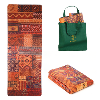Travel Yoga Mat-Foldable-Marakesh-1 mm thickness-with carry bag