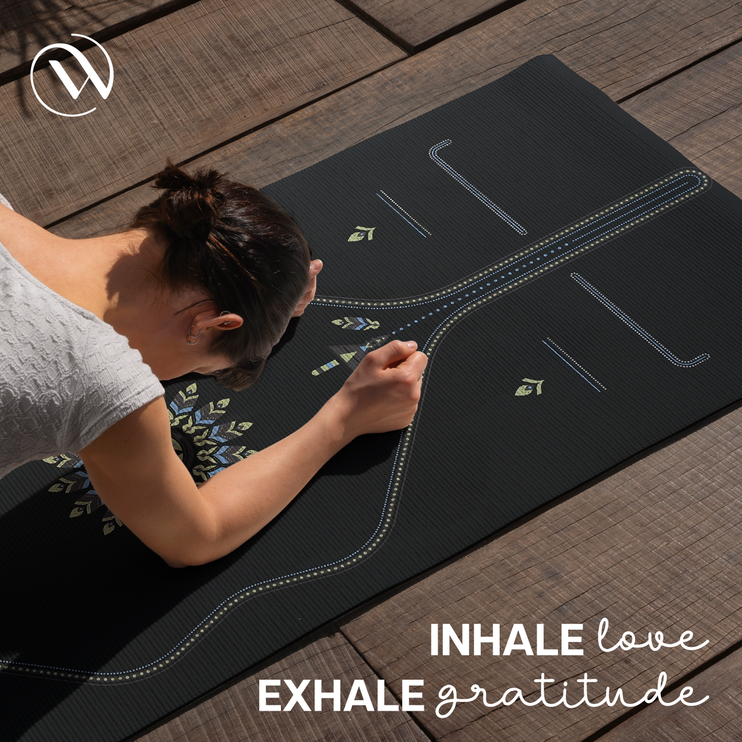 PU Printed Mat 6 mm- Frosted Black