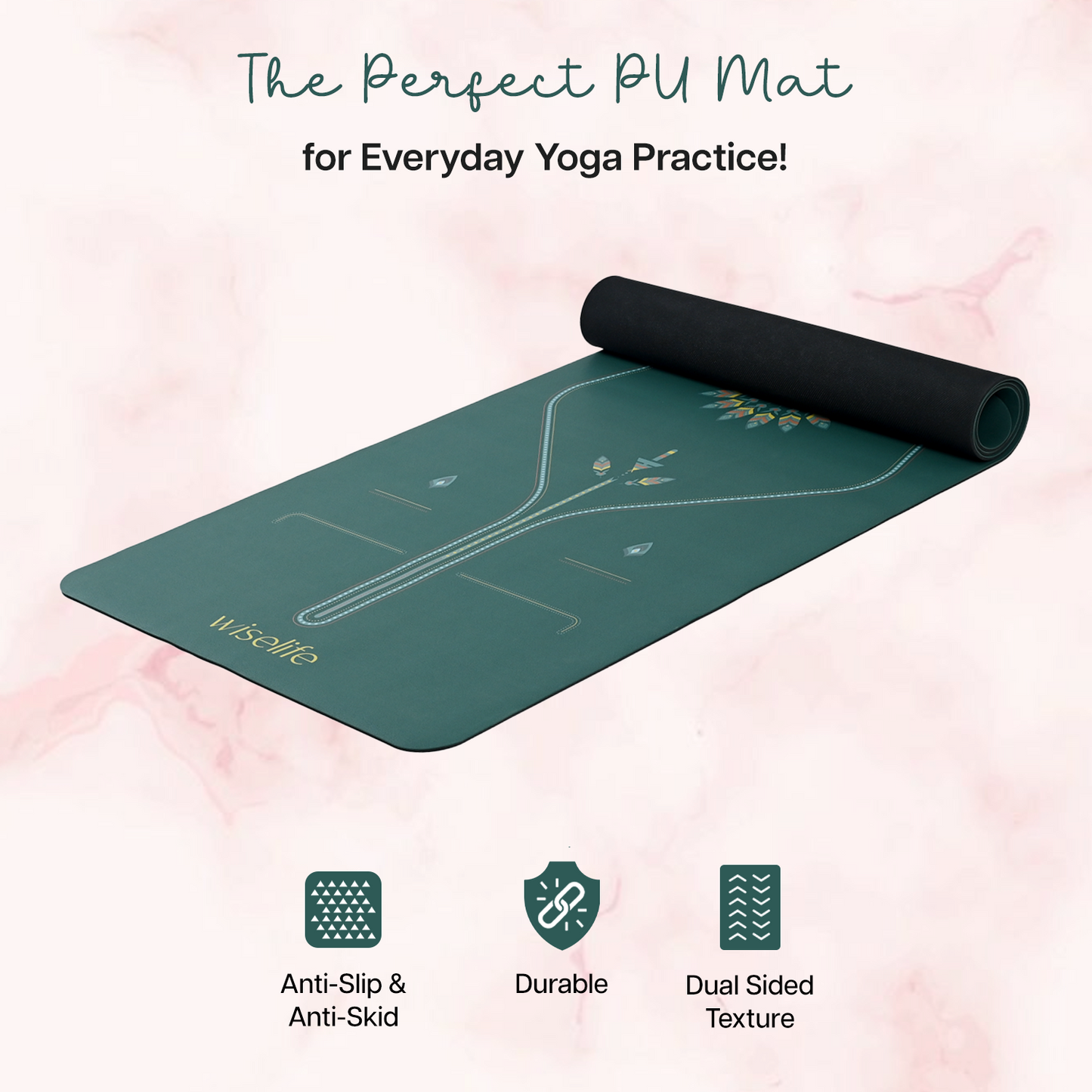 PU Printed Mat 6 mm- Frosted Green