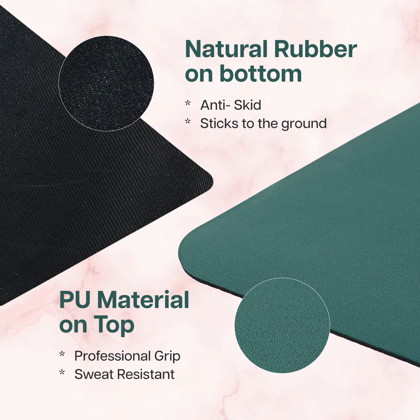 PU Printed Mat 6 mm- Frosted Green
