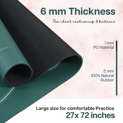 PU Printed Mat 6 mm- Frosted Green