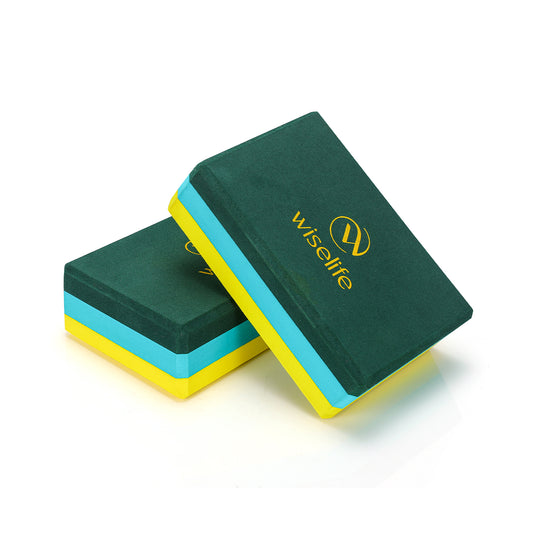 Yoga Blocks-Dark Green & Yellow