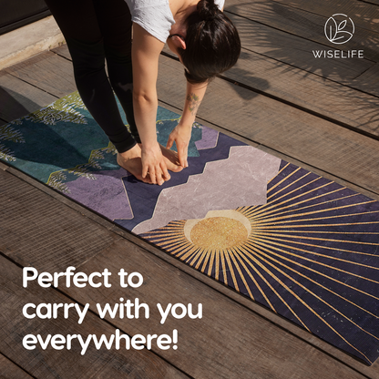 Travel Yoga Mat-Foldable-Arabian Night-1 mm thickness-with carry bag