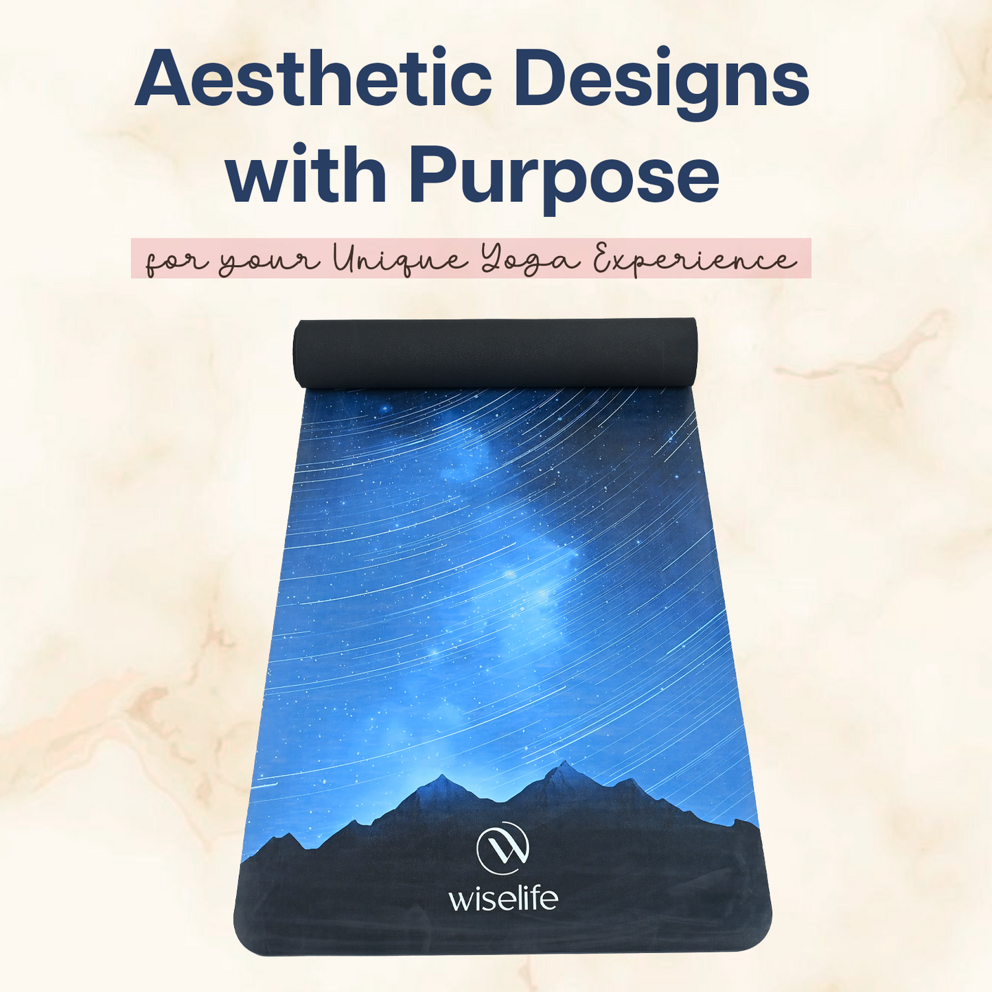 Premium Printed Mat-Night Sky-Extra Wide and ideal thickness