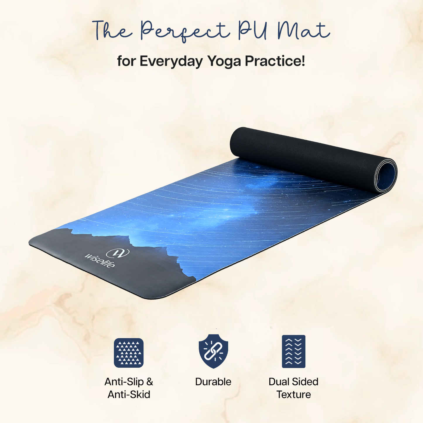 Premium Printed Mat-Night Sky-Extra Wide and ideal thickness