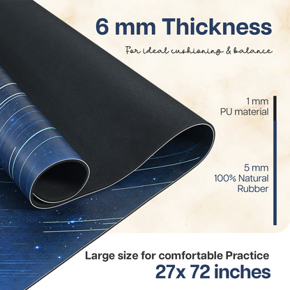 Premium Printed Mat-Night Sky-Extra Wide and ideal thickness