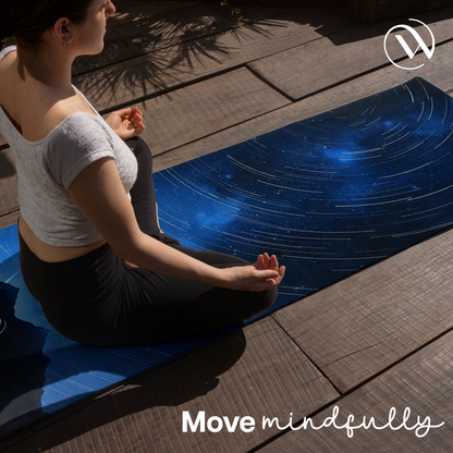 Premium Printed Mat-Night Sky-Extra Wide and ideal thickness