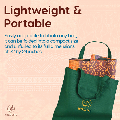 Travel Yoga Mat-Foldable-Marakesh-1 mm thickness-with carry bag