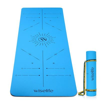 Dual Layer Alignment Yoga Mat