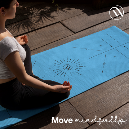 Dual Layer Alignment Yoga Mat