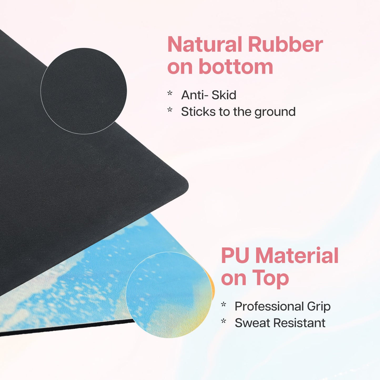 PU Printed Mat 6 mm- Abstract Marble