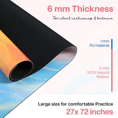 PU Printed Mat 6 mm- Abstract Marble