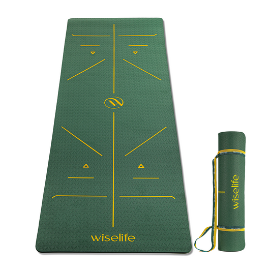 True Alignment Yoga Mat 6 mm-Green