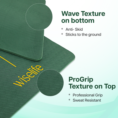 True Alignment Yoga Mat 6 mm-Green