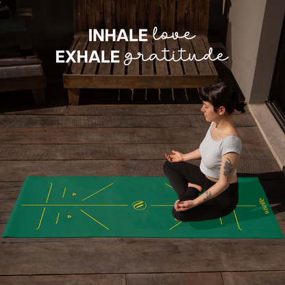True Alignment Yoga Mat 6 mm-Green