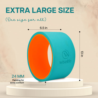 Yoga Wheel- Teal and Orange
