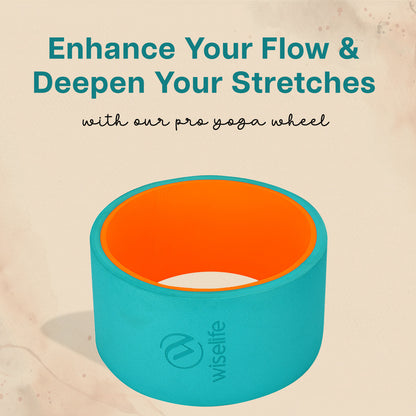 Yoga Wheel- Teal and Orange