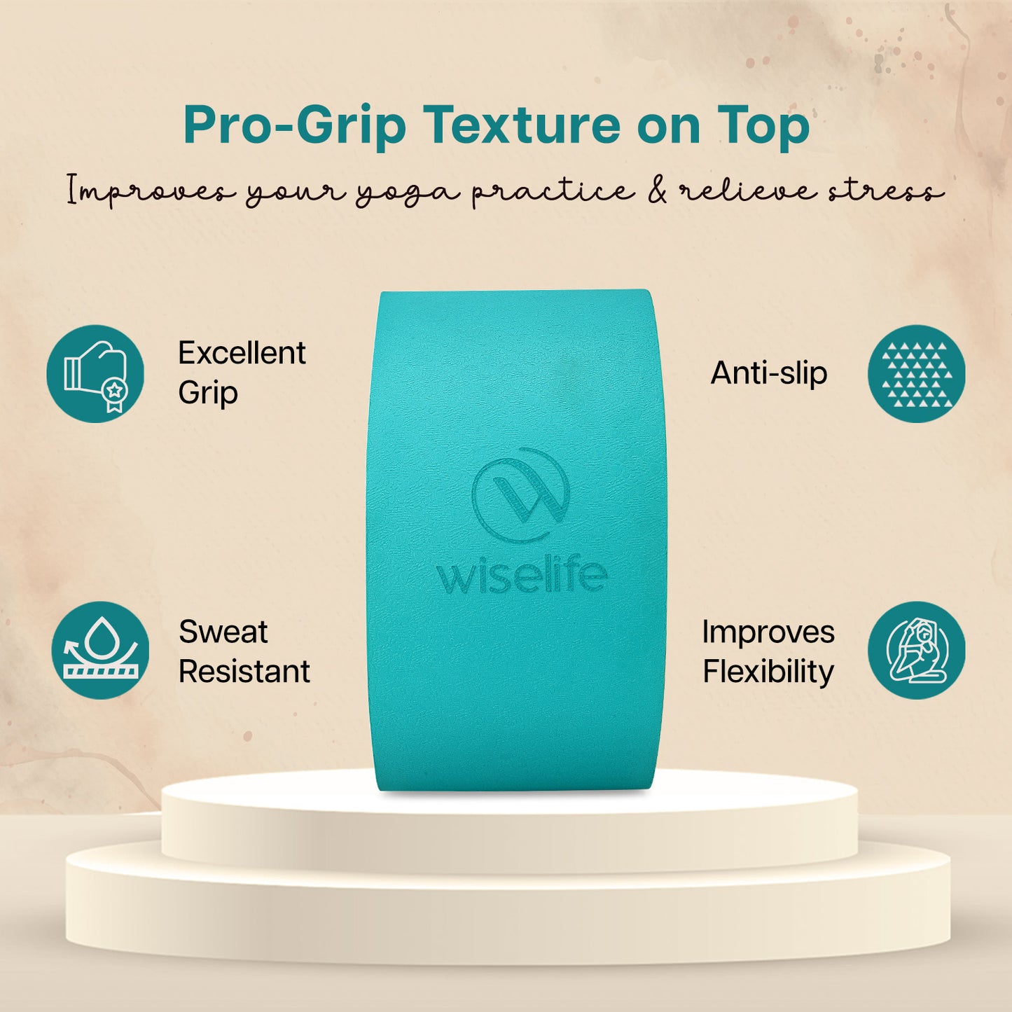 Yoga Wheel- Teal and Orange