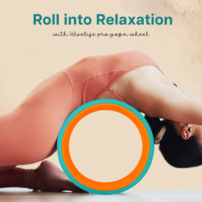 Yoga Wheel- Teal and Orange